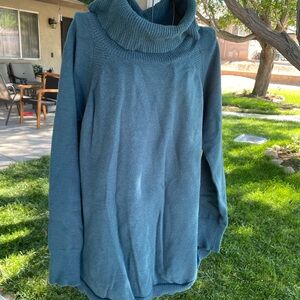 Time and Tru green cowl neck sweater size xxl